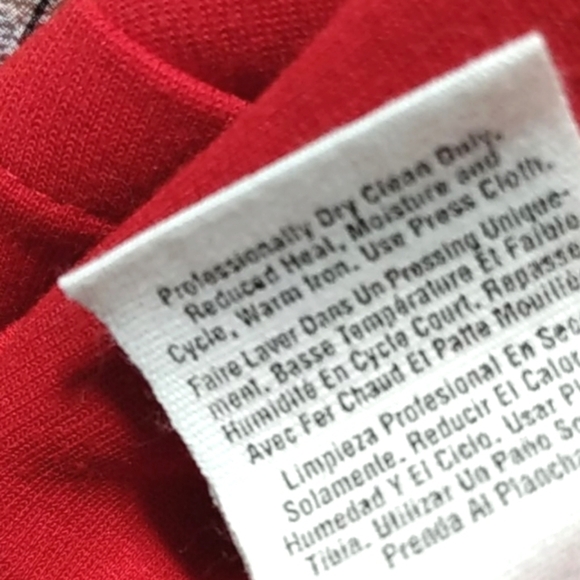 DKNY RED A-LINE SKIRT NWT SIZE 6 - Picture 8 of 12